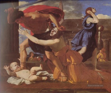  maler - Das Massaker der Unschuldigen klassische Maler Nicolas Poussin